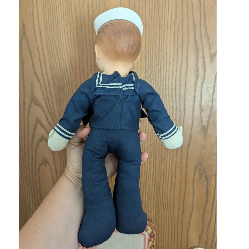 VTG Cracker Jack Collectible Doll Plush w/ Vinyl Head Sailor Boy 12